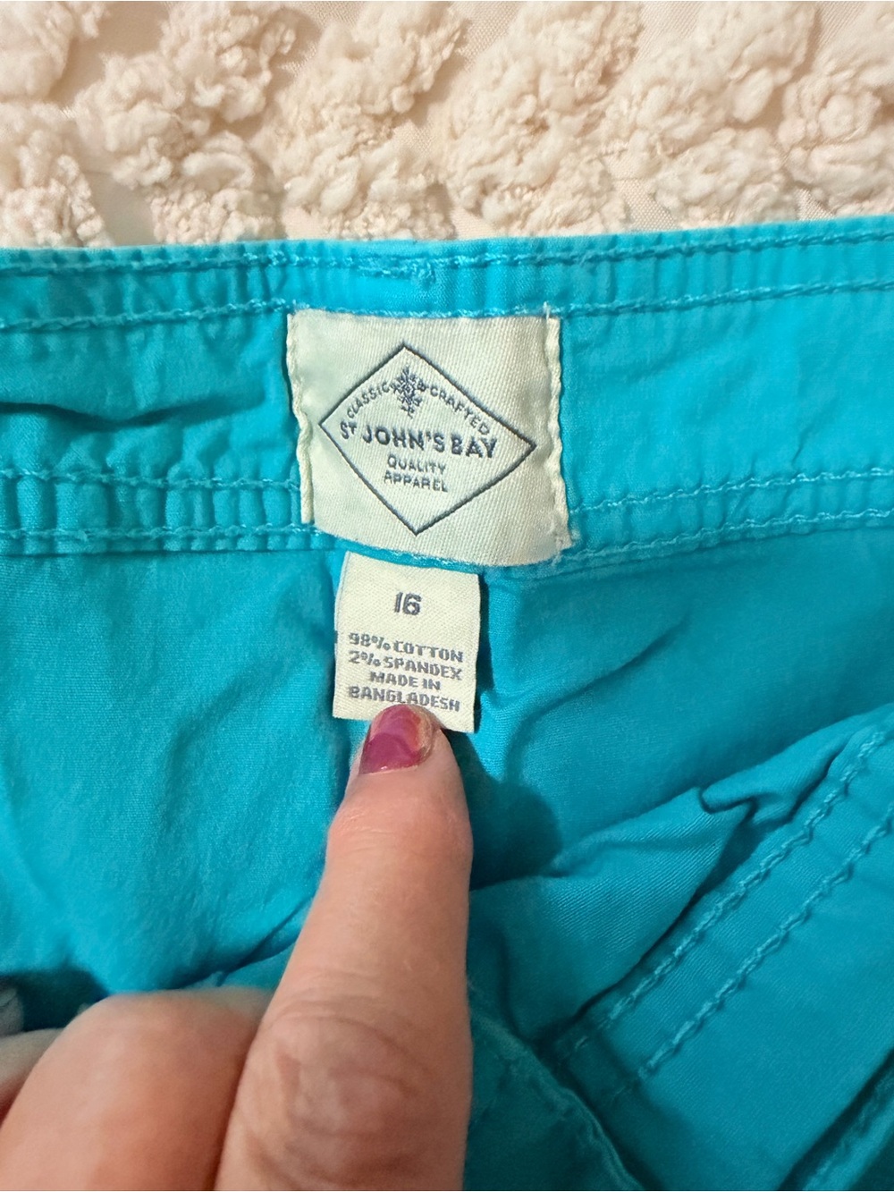 Bright Turquoise Casual Skort - Picture 3 of 6